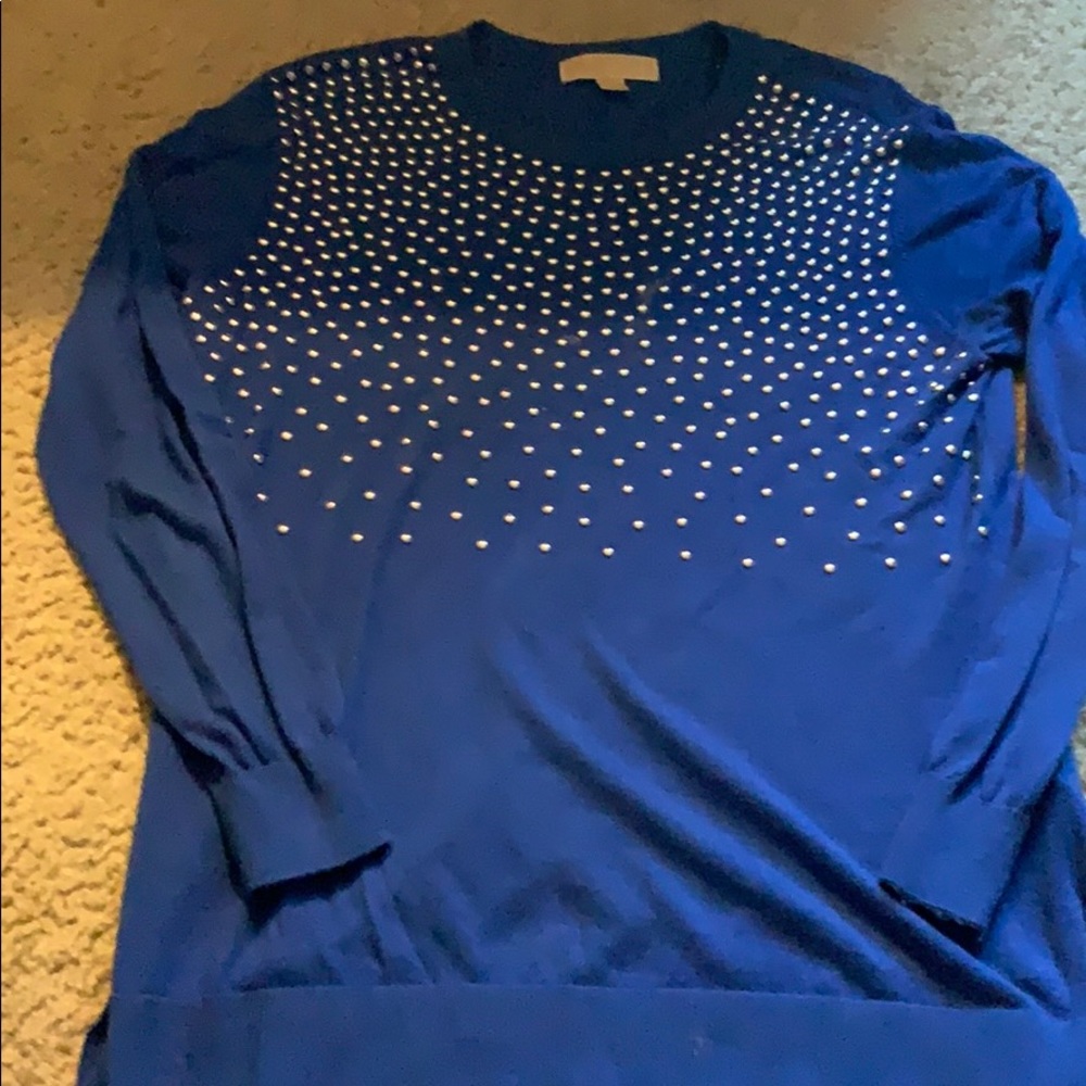 Michael Kora studded royal blue size M